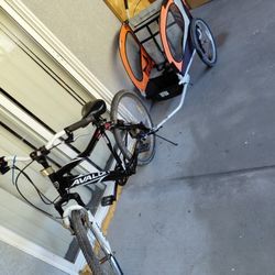 Bike Y Remolque For Kids. 