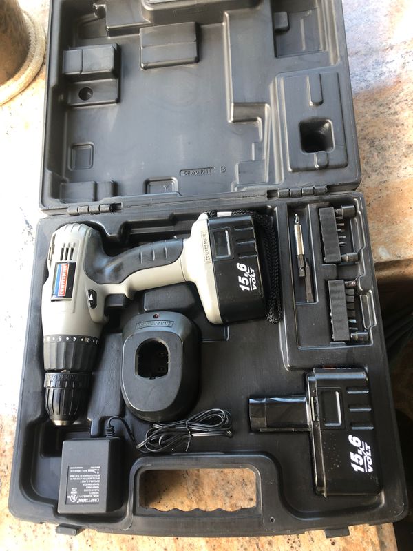 Craftsman 15.6 V two batteries charger and accessories for Sale in