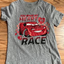 Disney Lightning McQueen Shirt Boys Size 6