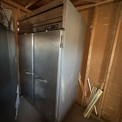 metal fridge