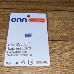 Onn Micro Sd Express For Nintendo switch 2 Or Any Device 