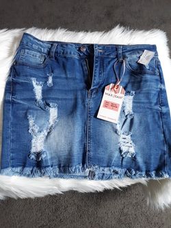 NWT Wax Jean skirt