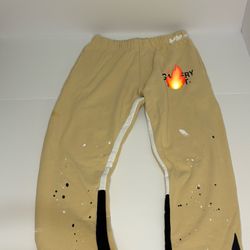 Luxury Flared Splatter Sweatpants Size XL