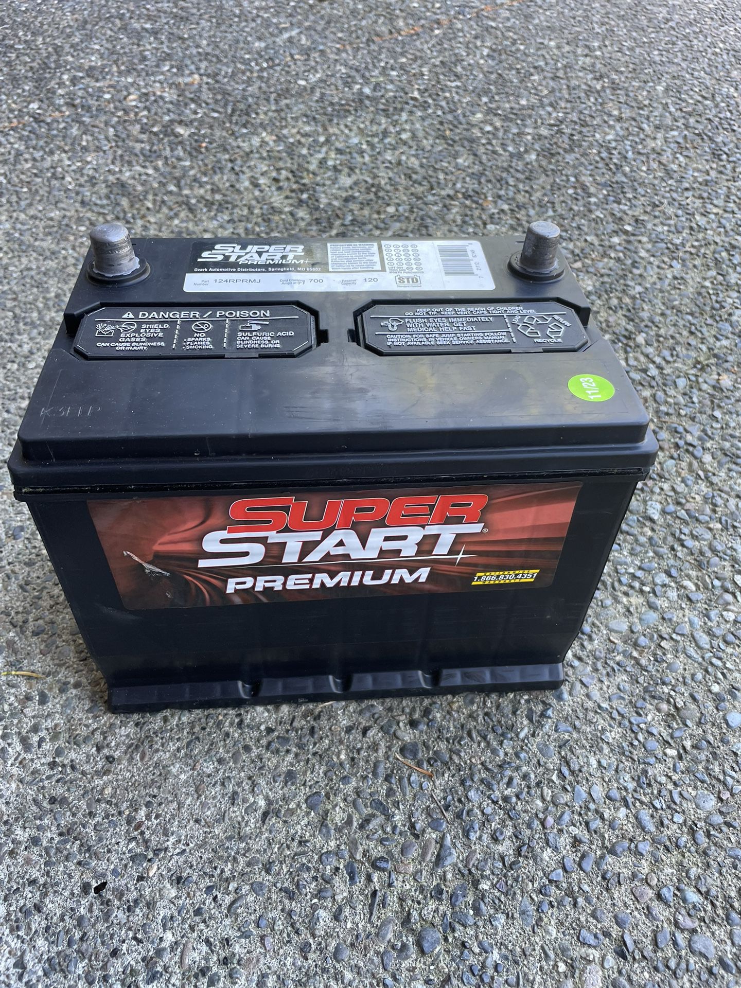 Super Start Premium Car Battery 124R