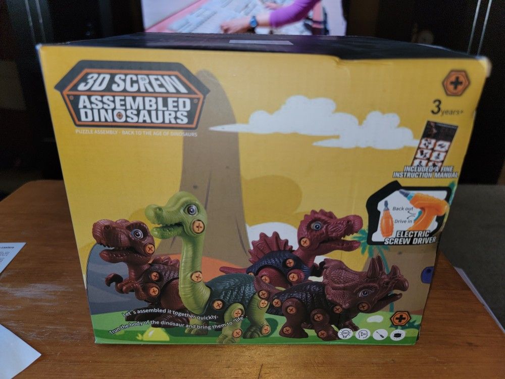 Take Apart Dinosaur Toys for Kids 3-5| STEM Learning Educational Building Construction Toys with Screw Driver and Drill
