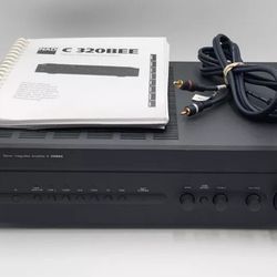 NAD C320BEE Stereo Integrated Amplifier, Audio Cable & PDF Manual 
