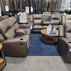 Lavenhorne Reclining Sofa and Loveseat Set