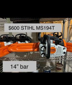 Brand new STIHL CHAINSAW ms194T