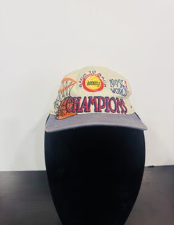 Houston Rockets 1994 NBA Finals Champions & 1995 Back To Back Champions Hat Set