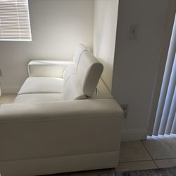White Loveseat 