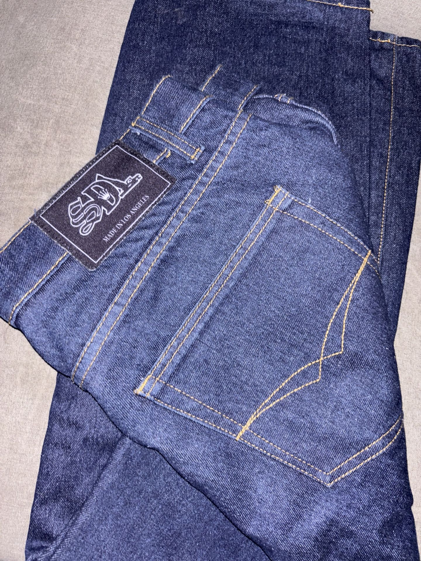 SDL ) Sky’s Da Limit Blue Denim Jeans