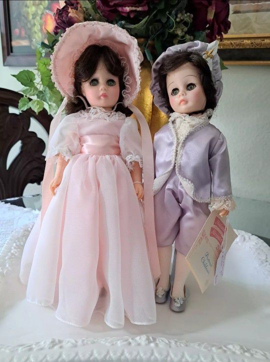 Madame Alexander Vintage 12" Pinkie 1350 & Blue Boy 1340 Doll Set