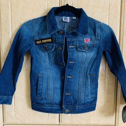 Kids Beatles Denim Jacket Size Small (6/6x)