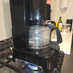 Camping Coleman stove top coffee brewer no need to plug it in.
