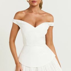 Showpo White Mini Dress Size US 12