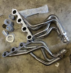 LA Zona Auto Parts 1983 to 1987 Ford F250 F350 7.5L Stainless Exhaust Header Kit with Reducer Collectors Cabezas 