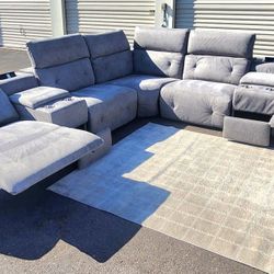 Electric Power Reclining Sectional Couch + FREE DELIVERY
