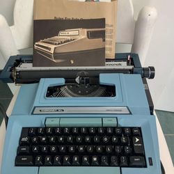 Vintage Electric Smith-Corona Coronet XL Coronamatic off Blue Typewriter TESTED