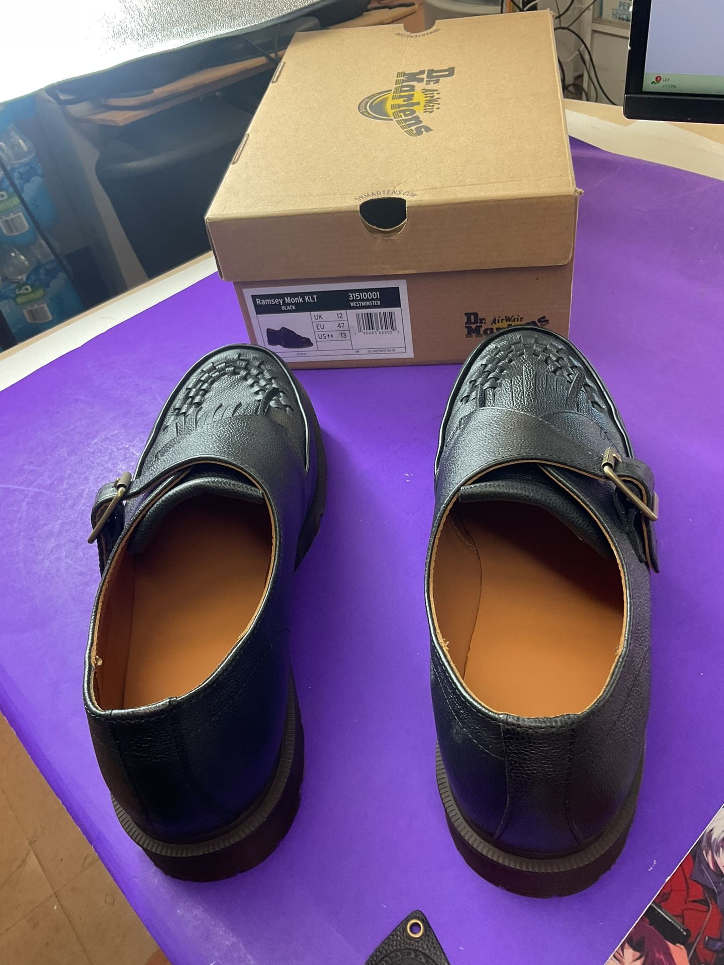 Dr. Martens Ramsey Monk KLT Shoes – Black Westminster Leather 