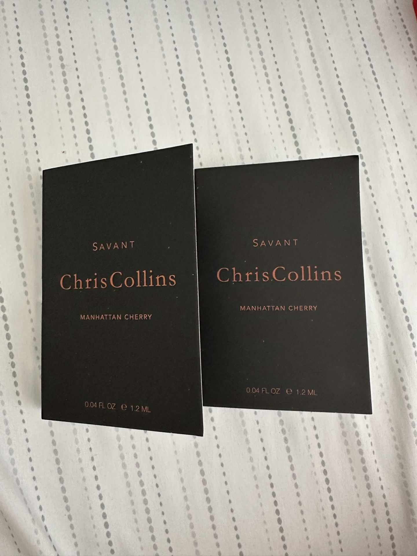 2 Chris Collins Harlem Nights Eau de Parfum EDP Perfume Spray 0.04oz/1.2mL