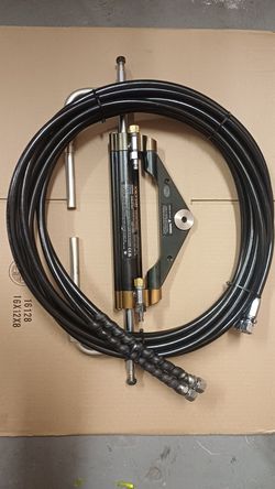 VEVOR Hydraulic Steering Kit 150HP + 20ft ready hoses