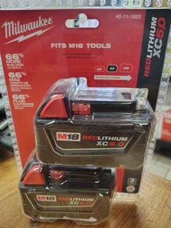 Milwaukee 5.0ah batteries