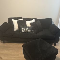 Black Sofa 77”