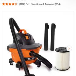 RIGID 6 Gallon shop vac