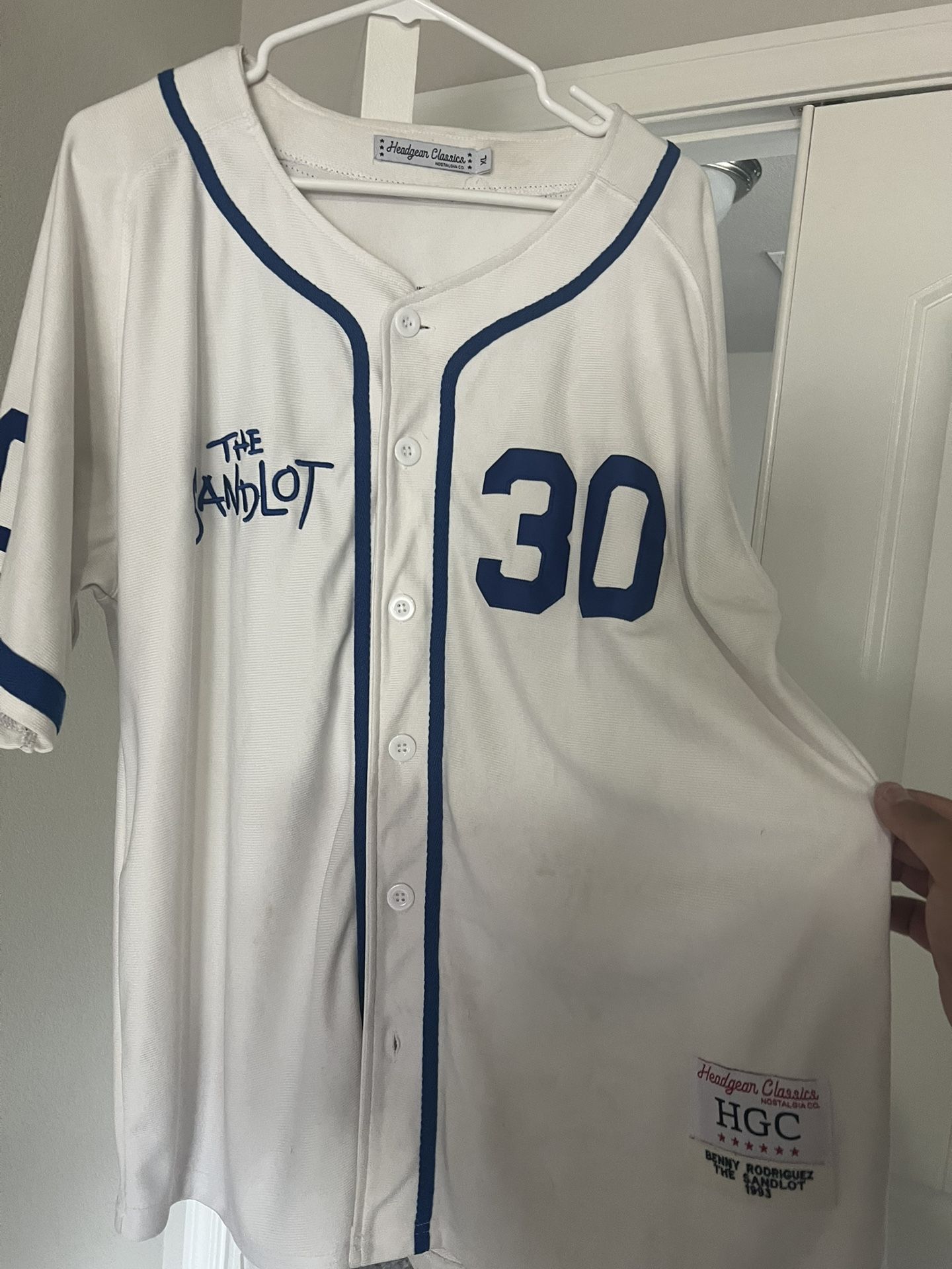 The Sandlot Alex Rodriguez Baseball Jersey