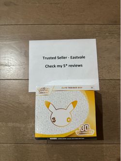 $135 each - POKEMON TCG 30TH ANNIVERSARY ETB ELITE TRAINER BOX