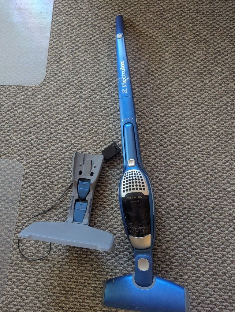 Electrolux Cordless Stick Vacuum Rechargeable Mini Vac Compact Wall Mounting Ultralight Hoover Dirt Devil Motorized Brushes 2 In 1 Dust Buster HEPA