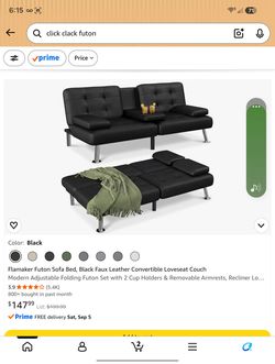 Futon sofabed.