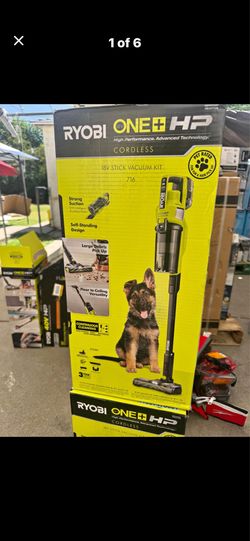 ONE+ HP 18V Cordless Pet Stick Vacuum Cleaner Kit with 4.0 Ah HIGH PERFORMANCE Battery and Charger by RYOBI >