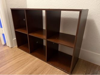 Wooden 6-Cube Organizer w/ FREE Fabric Storage Cubes!