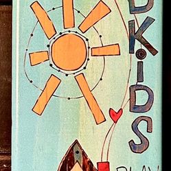 Mini Art Pole Grandparents Are LOVE Garden Art Indoor Or Outdoor Decor For Plants Or Garden 