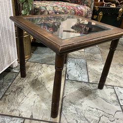 Petite Wood End Table