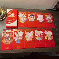 pop mart spring festival red envelopes year of the rabbit