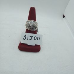 14K White Gold Diamond Ring