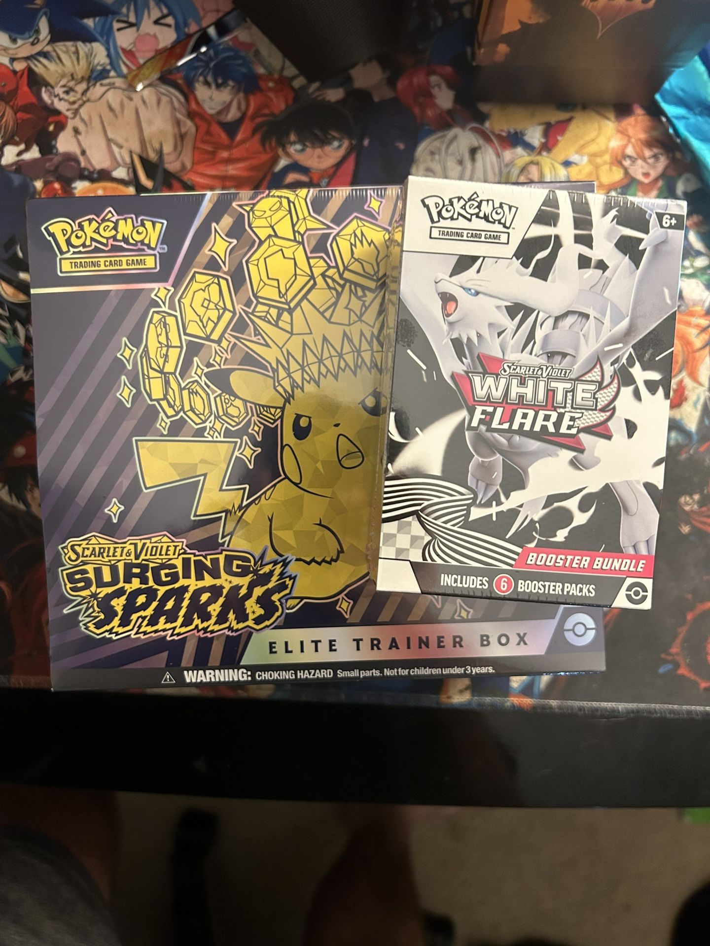 Surging Sparks ETB And White Flare Booster Bundle FS/FT