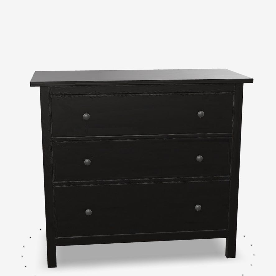 ikea hemnes 3 drawer dresser black brown Ikea Hemnes 3-Drawer Chest/Dresser - Black/Brown for Sale in Oak Lawn, IL
