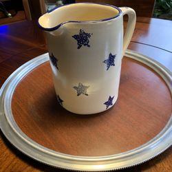 At Home Stars Pottery Lemonade Pitcher