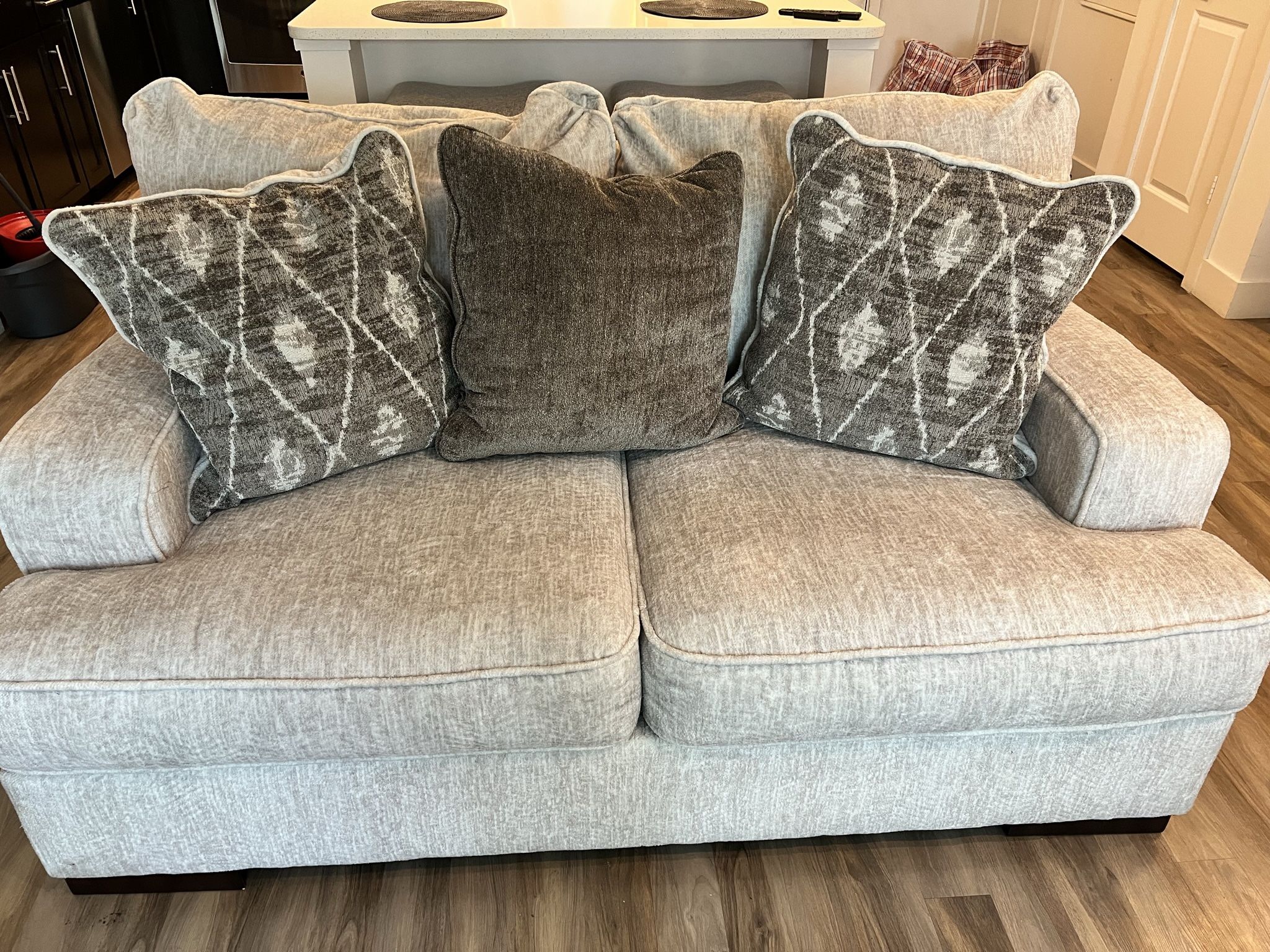 2 Piece Living Room Set - Ashley Furniture beige sofa — like new, barely used, pick up only in Norwalk!