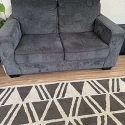 Navy blue love seat