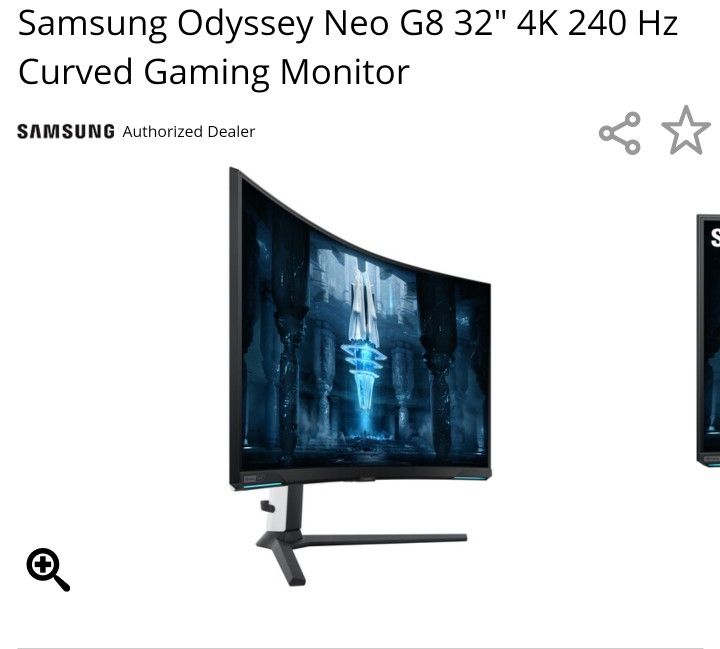 Samsung Neo G8 4k 240Hz Monitor