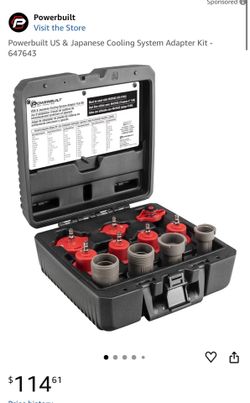 Powerbuilt 647643 USA & Japanese Cooling System Adapter Test Kit Use With 647642