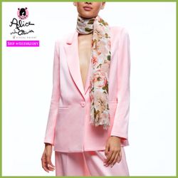 Alice + Olivia Denny Notch Collar Blazer Jacket