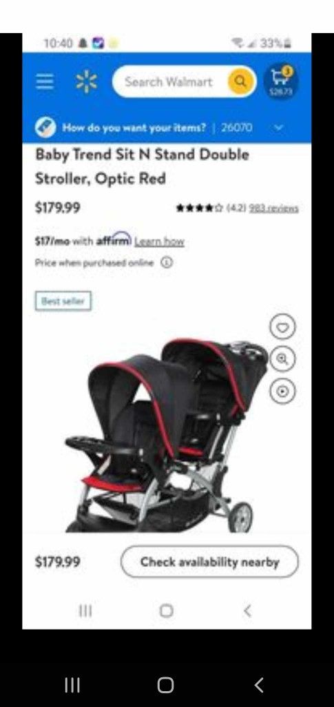 Sit And Stand Double Stroller 