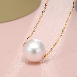 Cultured Fresh Water Pearl Necklace Pendant 8.5-9mm