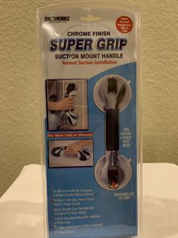 CHROME FINISH SUPER GRIP SUCTION MOUNT HANDLE