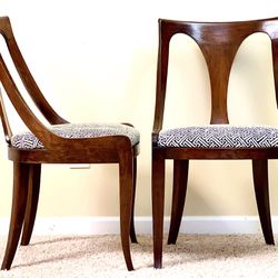 Pair Of Kindel Spoonback Empire Dining Chairs